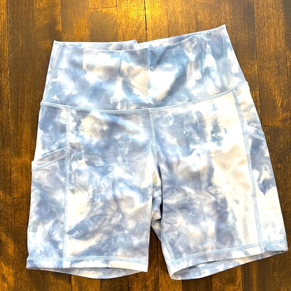 Aerie  Blue Tie-Dye Shorts